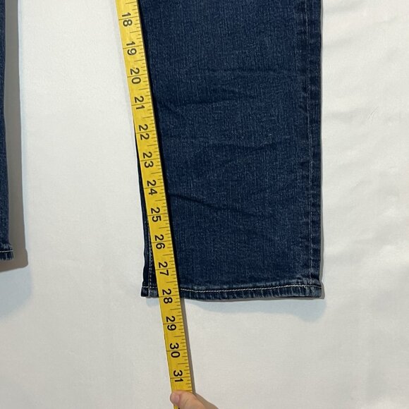 KUT From The Kloth Jeans Women’s 10 Blue Denim Ankle Straight Distressed Stretch - Picture 7 of 16